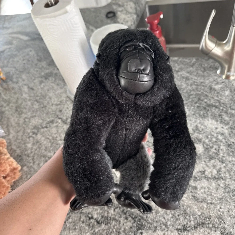 Fiesta Gorilla Silverback Stuffed Animal Plush Toy Black 10